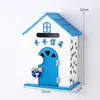 Muebles para el Hogar Estilo Pastoral Buzón de Guardería Buzón de Mensajes Buzón de Madera Buzón de Sugerencias Decoraciones de Casitas de Madera Pequeñas