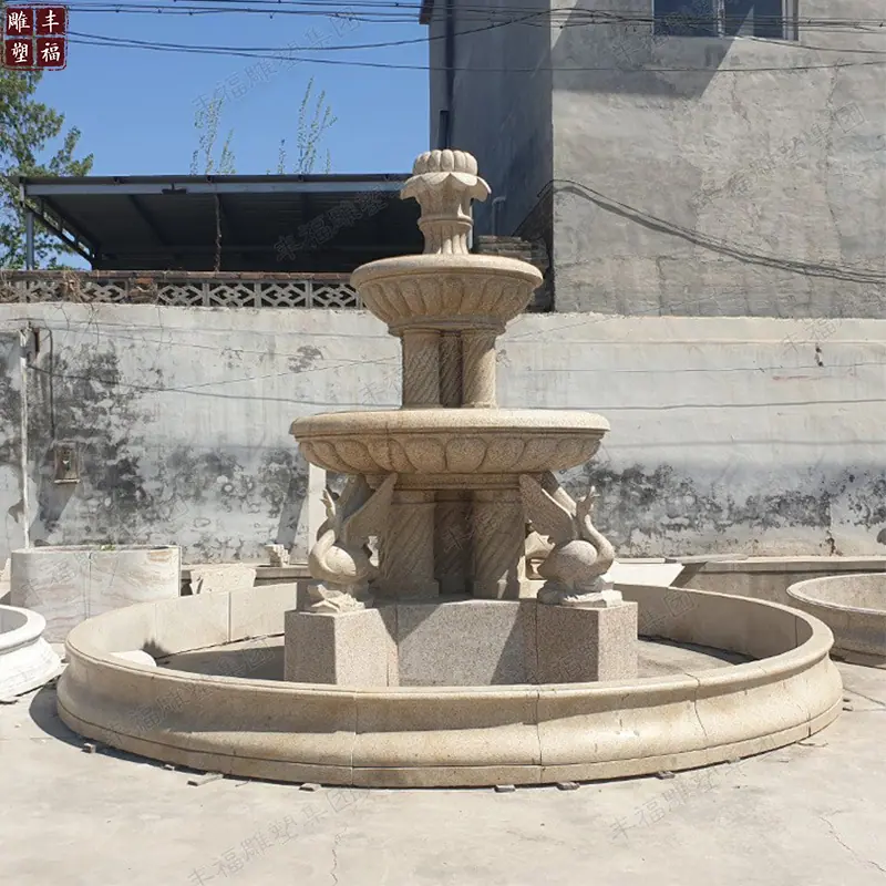石雕天鹅喷泉