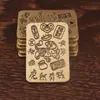 Pingente do Zodíaco em Latão, Moeda dos Cinco Imperadores, Pingente de Corda de Nuvem Auspiciosa, Pingente da Sorte Fortuna e Tesouro, Pingente Chinês Retrô