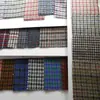 Tejido Jacquard Teñido en Hilo de Mezcla de Lana con Lana Entrelazada Patrón Piedra de Gallo Tartán Tejido Grueso de Lana para Chalecos, Faldas, Zapatos, Sombreros y Bolsas