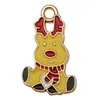 Conjunto de 30 Acessórios de Esmalte de Natal para DIY: Papai Noel, Boneco de Neve, Sino, Rena, Pingentes de Pulseira, Chaveiros
