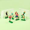 Decoración para Pastel de Cumpleaños de Niño Patada Fútbol Adornos de Jugadorcito Copa Europea Tema de Fútbol Adorno de Trofeo para Vestir Pastel