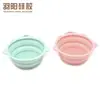 Tazón Limpiador de Brochas de Maquillaje de Silicona para Maquillaje Esponja de Maquillaje Belleza No Daña el Cabello Limpieza Tazón de Silicona Plegable