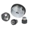 Engrenagem reta de módulo 1.5 de 15 a 60 dentes engrenagem cilíndrica de motor com ombro escalonado cremalheira engrenagem reta
