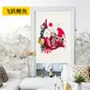 Cortinas para Puerta de Tela de Algodón y Lino Personalizadas por el Fabricante Cortinas Colgantes para Partición de Dormitorio Cocina Baño