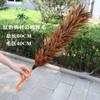 Plumero de plumas reales al por mayor limpieza del hogar gris limpieza de autos retráctil sin pelusa engrosado plumero de plumas para quitar el polvo