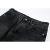 ANSWER ME Jeans rectos holgados estilo americano en negro y gris para hombres y mujeres, pantalones vaqueros casuales con lavado pesado K415