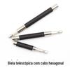 Biela telescópica de 80 mm Luva de junta de alça hexagonal de 120 mm mais biela de extensão de 140 mm