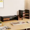 Soporte para monitor de computadora, estante para pantalla, base para monitor de computadora de escritorio, organizador de escritorio de oficina