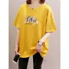 Nova Camiseta de Manga Curta para Mulheres 2026, Verão, Caimento Solto, Comprimento Médio, Tamanho Grande, Rejuvenescedora, Esconde a Barriga, Top Emagrecedor