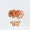 Fábrica Donghe al por mayor junta de cobre rojo 1 mm de espesor sujetador de sellado molde estampado arandela plana de cobre rojo