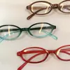 Óculos Retrô Y2K com Armação Pequena Degradê Feminino Estilo Japonês Coreano Hot Girl Lentes Planas Degradê Ovais Nicho Tendência Dropshipping