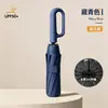 Paraguas plegable totalmente automático con mango de anillo, paraguas resistente al viento de 10 varillas para lluvia y sol, personalizable para regalos de empresa, se puede imprimir con LOGOTIPO