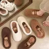 Zapatillas de Algodón Nuan Zhi Yuan Estilo Nuevo Mujer 2026 Otoño/Invierno Calientes para el Hogar Interior Antideslizantes Suela Suave Zapatillas de Felpa