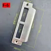 Placa de pestillo de puerta, Placa guía de puerta interior, Placa de cerradura de puerta de dormitorio, Placa de acero para marco de puerta, Juego de cerradura, Tope de puerta, Accesorios para tope de puerta