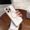 Funda Magnética para Teléfono Móvil Círculo Delgado con Goteo de Aceite Adecuada para Xiaomi 15Pro Funda Protectora Suave de TPU de Alta Calidad Xiaomi 14
