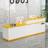 Mostrador de bar, mostrador de caja, recepción de empresa, mesa de caja de tienda pequeña, mostrador de bar de tintorería, simple y moderno