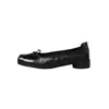 Versão de luxo~Sapatos casuais femininos de couro genuíno com sola macia, confortáveis, sem cadarço, com laço francês e design de focinho de porco