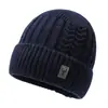 Gorro de Punto Engrosado con Felpa Invierno para Hombre Protección para Orejas a Prueba de Viento Protección contra el Frío Gorro de Lana Pullover Gorro de Esquí para Jóvenes