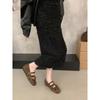 Zapatos Retro Redondos con Plataforma Interior Estilo Francés para Mujer 2025 Otoño Nuevos Zapatos de Ballet Mary Jane con Estampado de Leopardo para Mujer