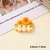 Lindo Jardín de Primavera Dibujos Animados DIY Accesorios de Resina Joyería Pegamento de Crema Pasador Funda de Teléfono Hebilla de Zapato Llavero