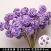 Flores Artificiais Coloridas Estilo Monet Flores Falsas Atacado Verde Roxo Arranjo de Casamento Cenário Decoração de Paisagismo
