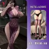 Seducción Nocturna Lencería Sexy Encaje Tentación Vestido con Abertura Alta Uniforme Caliente Apasionado 9676