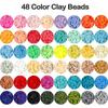 Arcilla suave de 48 colores en caja, cuentas para collares, conjunto de joyería transfronteriza de Amazon, pulsera, accesorios hechos a mano
