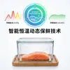 Vitrina para Salmón Noruego Mariscos Acuáticos Sashimi Conservación Fresca Congelación Comercial Enfriado por Aire Sashimi Cocina Japonesa Refrigerador