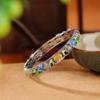 Yilu plata S925 plata esterlina cera de abeja moda nacional cloisonné vintage pulsera pulsera hueca carpa Loto Xiangyun