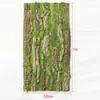 Paquete tubería de agua hoja verde ratán flor decorativa paisajismo planta de simulación balcón interior refugio paquete pilar corteza falsa