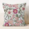 Fundas de Almohada, Fundas Lumbares de Lino, Fundas para Cojines, Fundas para Cojines Decorativos Serie Floral de Lujo Sencillo y Elegante, Venta al por Mayor, Vintage