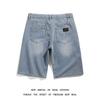 Shorts de Mezclilla con Cordones Retro Transfronterizos para Hombre Verano Talla Grande Estilo Holgado Atractivo Pantalones de Pierna Ancha Pantalones Casuales para Usar por Fuera