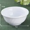 Miniatura de 7cm tigela pequena realista miniatura casa de boneca micro-cena louça comida brinquedo tigela de plástico sobremesa macarrão tigela pequena feita à mão DIY