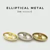 Botones Brillantes de Metal Cosidos a Mano, Botones Ovalados de Metal Sencillos de Hongo para Hombres y Mujeres, Botones de Traje, Botones para Abrigo y Suéter
