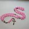 Aliexpress Joyería Moda Perlas Cuadradas Rosas Cadena Larga de Perlas Collar Retro de Doble Cara con Rosa Cadena para Suéter