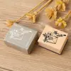 Montañas y ríos bosque diario de mano sello DIY retro paisaje natural Literatura y Arte Decoración diaria sello de madera 8 opciones
