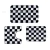 Alfombrilla de Piso Simple Más Vendida en Amazon Transfronteriza Imitación Cachemir para el Hogar Baño Color Sólido Inodoro Juego de Tres Piezas Alfombrilla Resistente a las Manchas