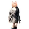 Vestido Suéter de Tricô Coreano com Manga Morcego Ol Off-Shoulder para Mulheres, Estilo Petite de Primavera, Vestido Bodycon Estiloso para Boate