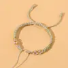 Alça Ajustável DIY com Corda de Amarração, Pulseira Semi-Acabada Tecida à Mão, Pulseira Flor de Pessegueiro, Acessórios de Joias
