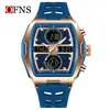 Reloj de Doble Pantalla Marca Ofns Despertador Multifuncional Esfera Grande Reloj Electrónico Resistente al Agua Cuenta Regresiva Estudiante Reloj con Repetición