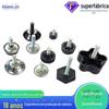 5cm X21 Longo Nylon Dentes Pequenos Ajustável Pé Borracha PVC PP Almofada Pé Ajustável Parafuso ABS Flor de Ameixa Reta Torção