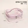 Bolsa de almacenamiento tres en uno transparente con láser hecha a medida transfronteriza para madre e hijo, bolsa de tocador y maquillaje de gran capacidad dividida para Amazon