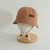 Chapéu de sol infantil com letra de desenho animado, chapéu de pescador de urso super fofo, atacado, primavera e verão 2025, boné simples para homens e mulheres, transfronteiriço