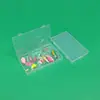 Caja de Plástico PP, Caja Plástica Plana Rectangular, Caja de Almacenamiento para Herramientas y Papelería, Caja Organizadora para Documentos y Recibos, Caja Transparente