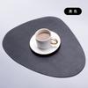 Mantel individual de cuero de doble cara estilo nórdico Ningxin, tapete aislante térmico, mantel triangular impermeable y duradero para restaurante occidental