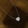 Corrente de clavícula elegante com zircônia galvanizada em ouro real, design de nicho feminino, colar de concha natural com estilo Ins