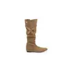 Primer Encuentro Temporada Botas Chunky de Plataforma de Tacón Alto Botas Largas para Mujer Otoño 2026 Nuevo Retro Gamuza Merade Punta Cuadrada