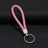 Joias Trançadas Criativas Chaveiro de Corda de Couro Pingente de Carro Corda de Chave de Casal Pu Pequeno Presente Fabricante Bolsa