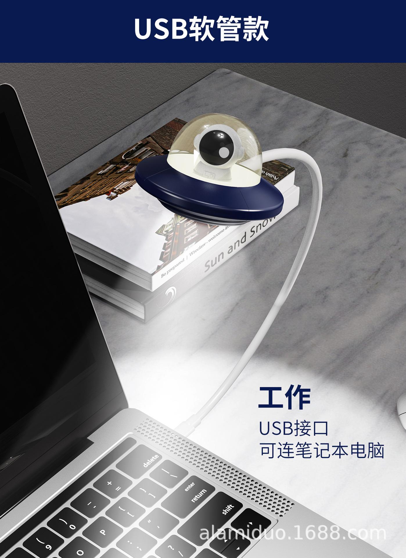 感应小台灯护眼学习专用宿舍阅读灯LED充电学生用台